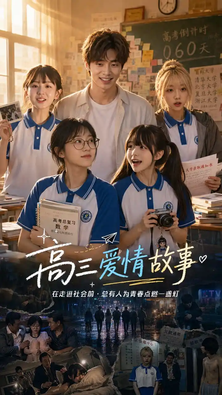 高三爱情故事短剧海报